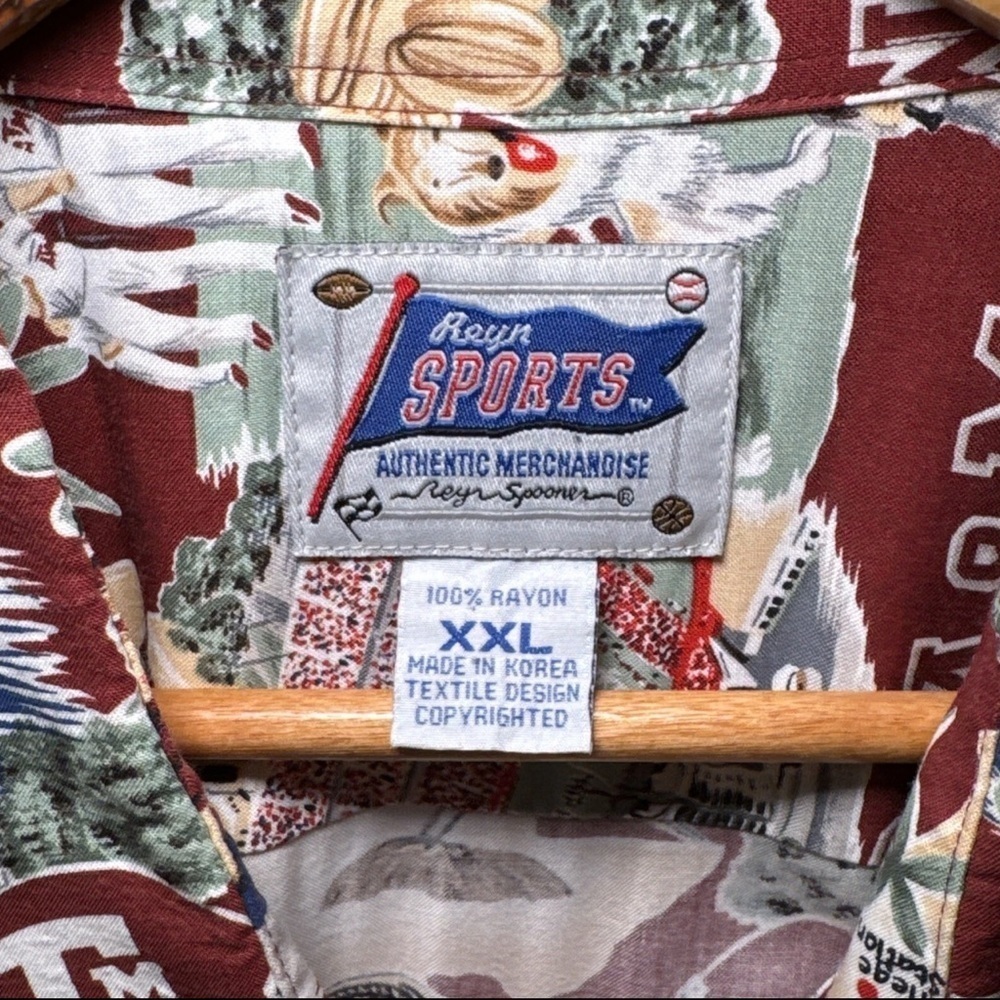 Reyn Spooner Sports Collegiate Texas A&M Button Down SS Shirt Size XXL Vintage - Picture 4 of 9